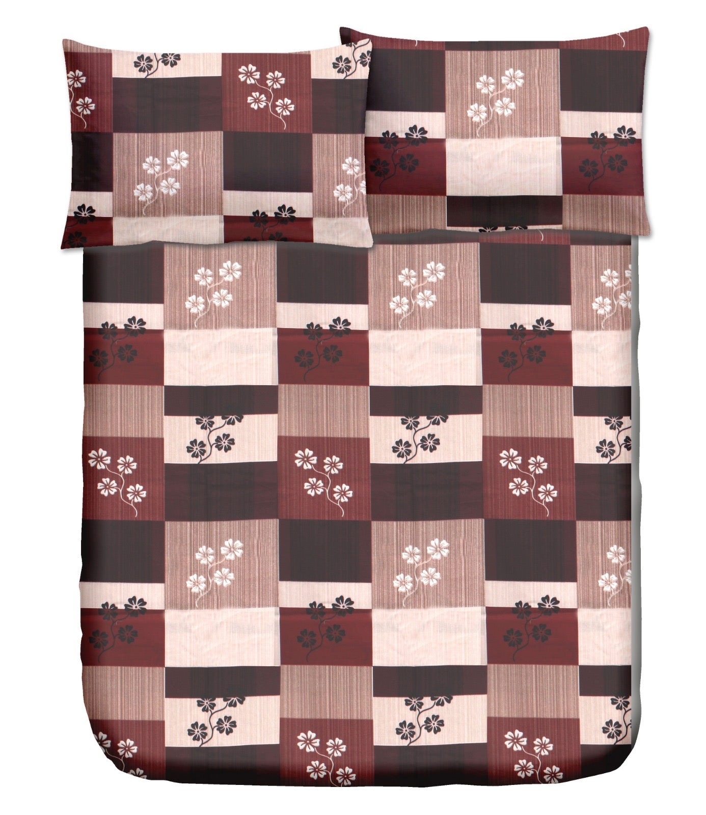 Single Bed 100% cotton bedsheet with 1 pillow cover - 60 x 90| SIG. collection