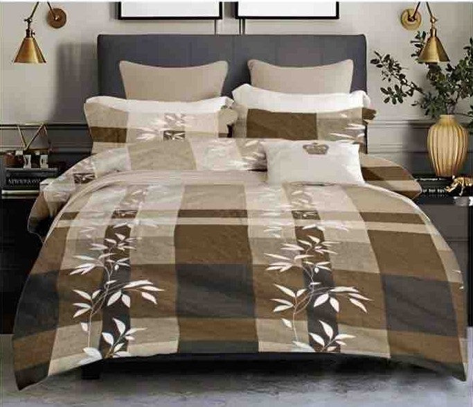 King size cotton bedsheet with 2 pillow covers - 108 x 108 | SUP. collection