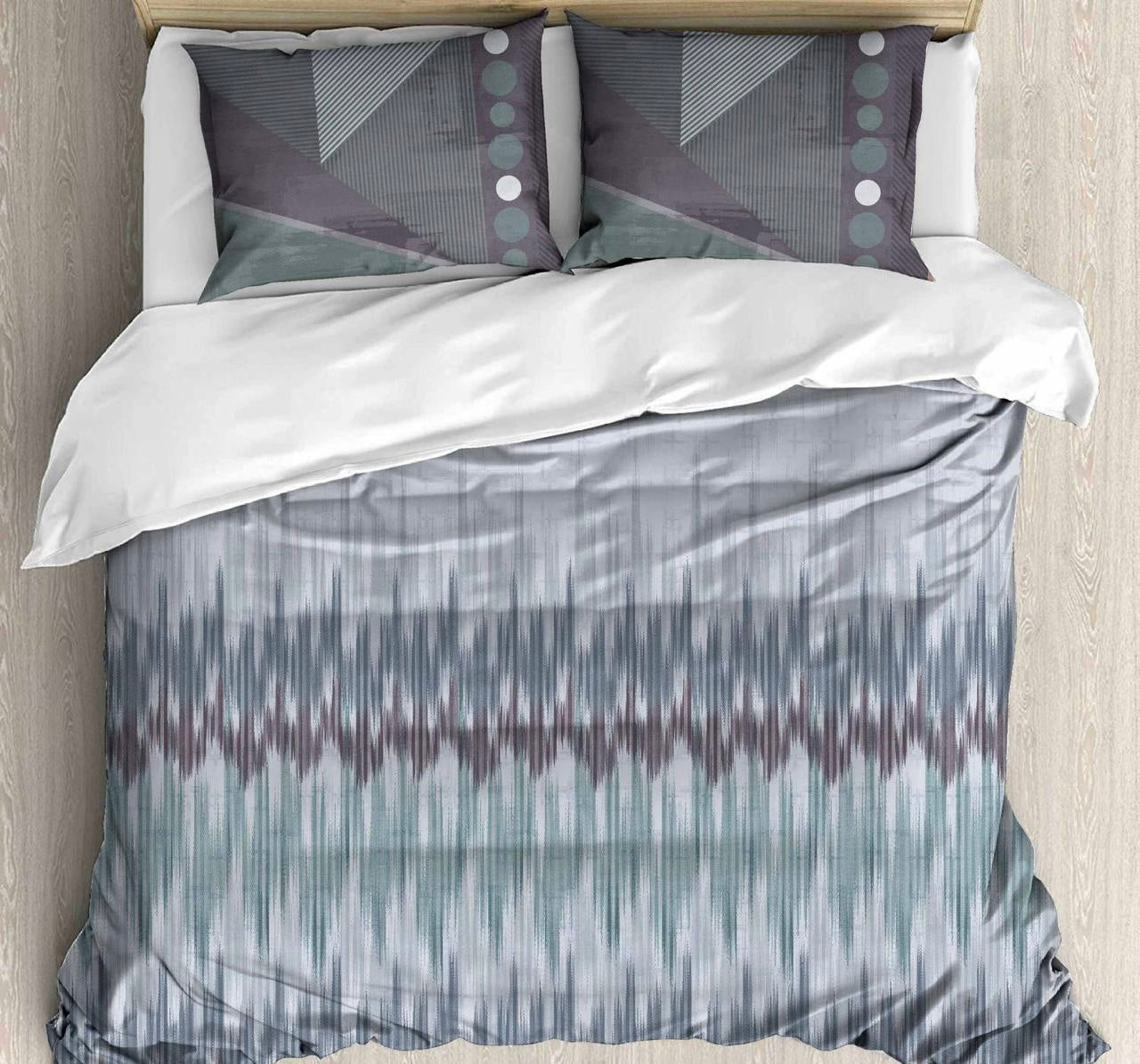Urban Ikat Digital Printed King size bedsheet with 2 pillow covers - 108 x 108 |Luxury collection