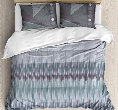 Urban Ikat Digital Printed King size bedsheet with 2 pillow covers - 108 x 108 |Luxury collection