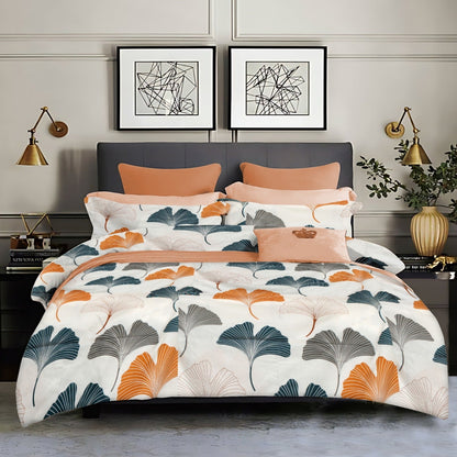 King size cotton bedsheet with 2 pillow covers - 108 x 108 | SD. collection