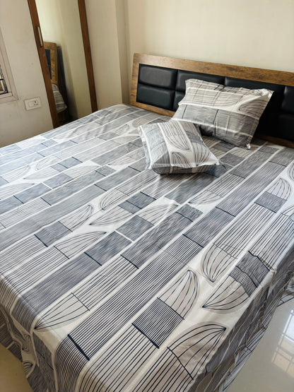 Export King size bedsheet with 2 pillow covers - 108 x 108 | Luxury collection