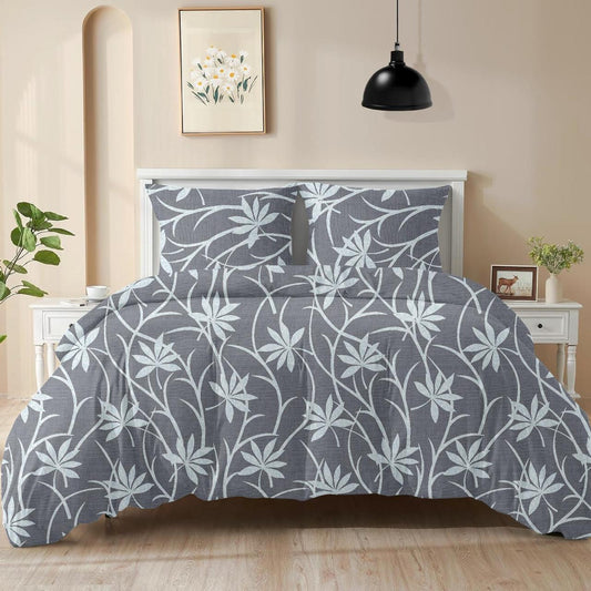 King size cotton bedsheet with 2 pillow covers - 108 x 108 | RR Collection