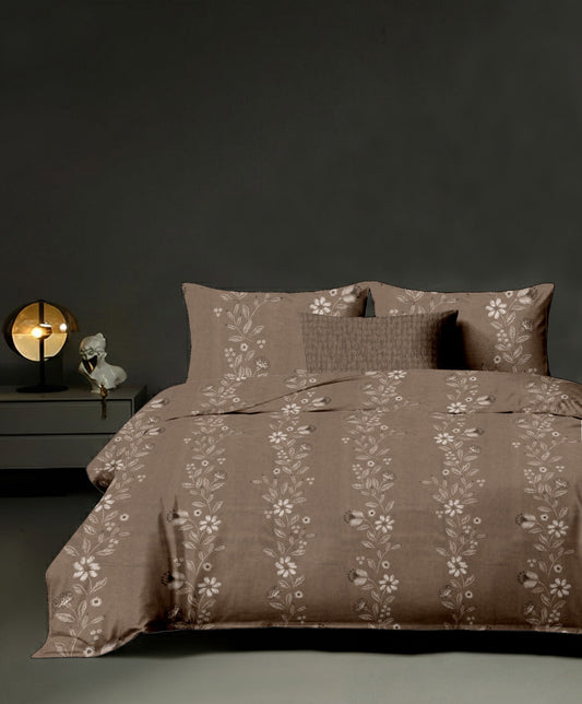 King size cotton bedsheet with 2 pillow covers - 108 x 108 | RR Collection