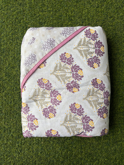 Reversible Cambric Cotton AC Dohar - Double Bed