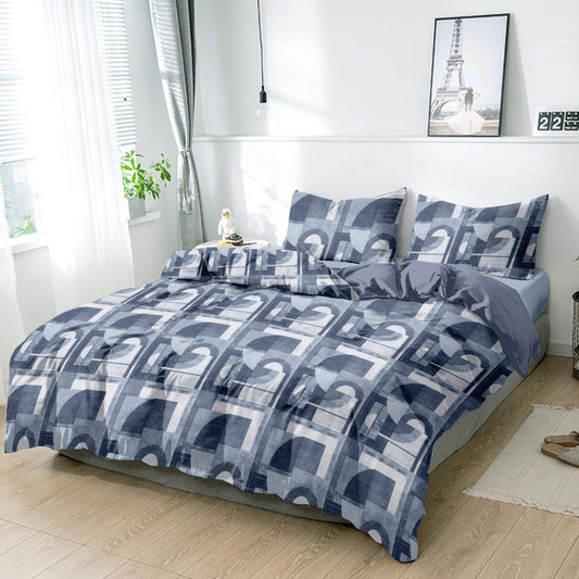Cloudy sky King size cotton bedsheet with 2 pillow covers - 108 x 108 | RR Collection