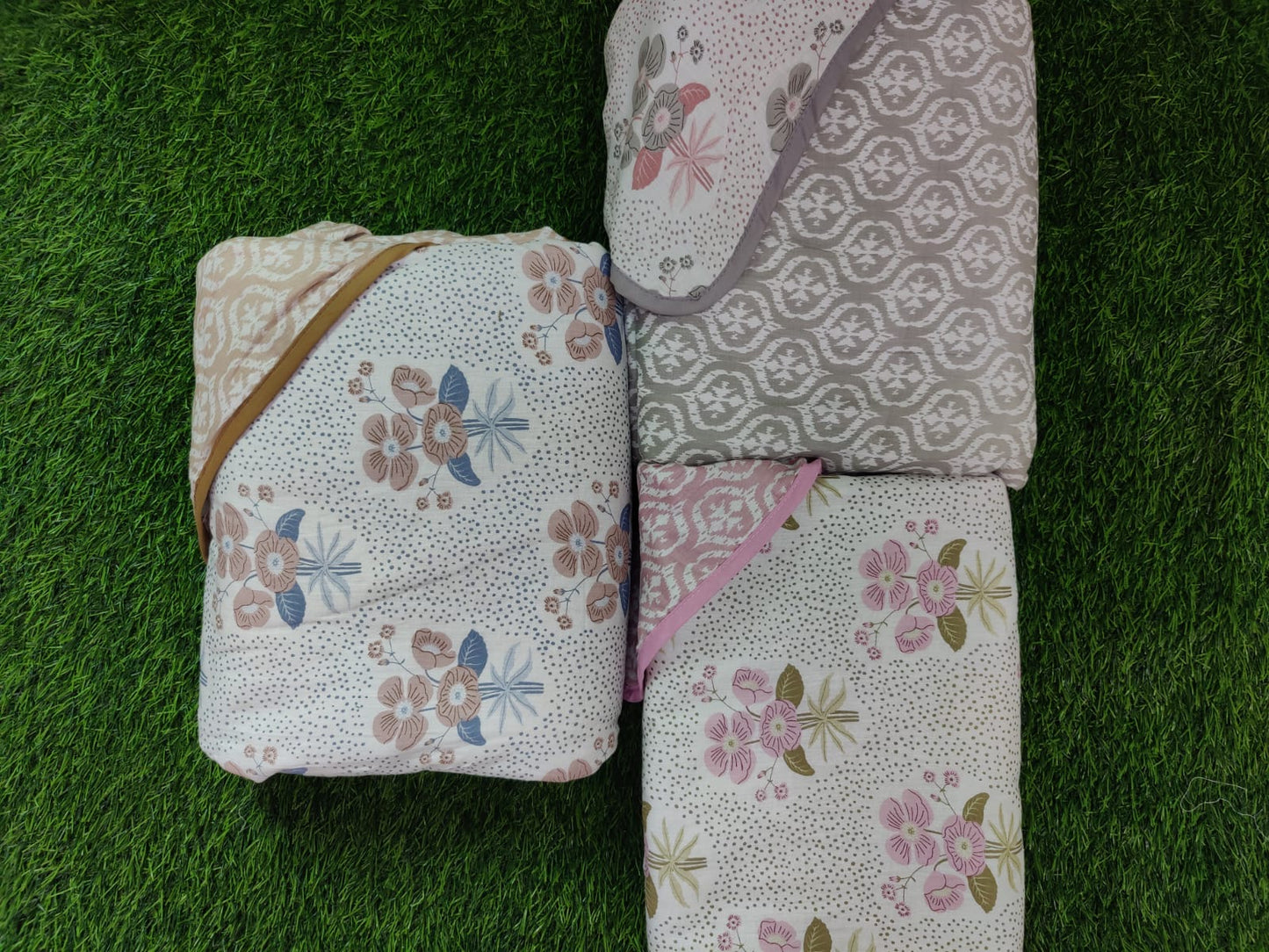 Reversible Cambric Cotton AC Dohar - Double Bed