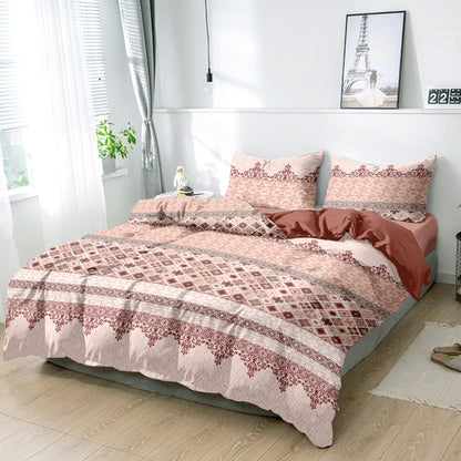 King size cotton bedsheet with 2 pillow covers - 108 x 108 | RR Collection