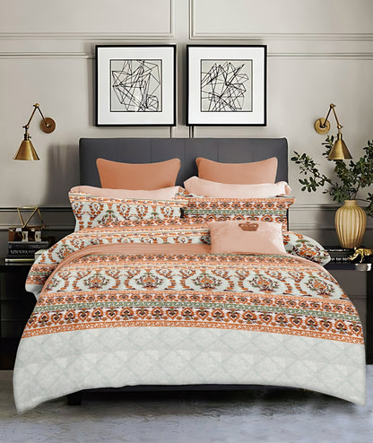 Traditional King size cotton bedsheet with 2 pillow covers - 108 x 108 | RR Collection