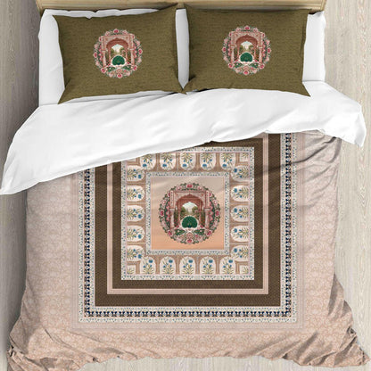 Royal Reverie Digital King size bedsheet with 2 pillow covers - 108 x 108 |Luxury collection