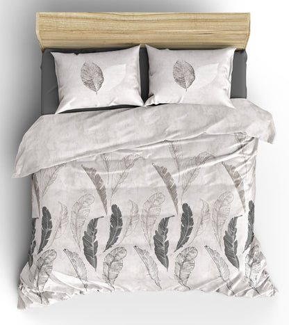 White Heaven King size cotton bedsheet with 2 pillow covers - 108 x 108 | RR Collection