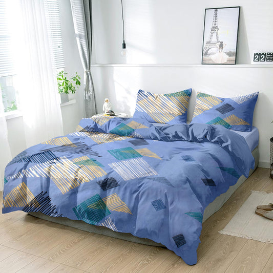 King size cotton bedsheet with 2 pillow covers - 108 x 108 | RR Collection