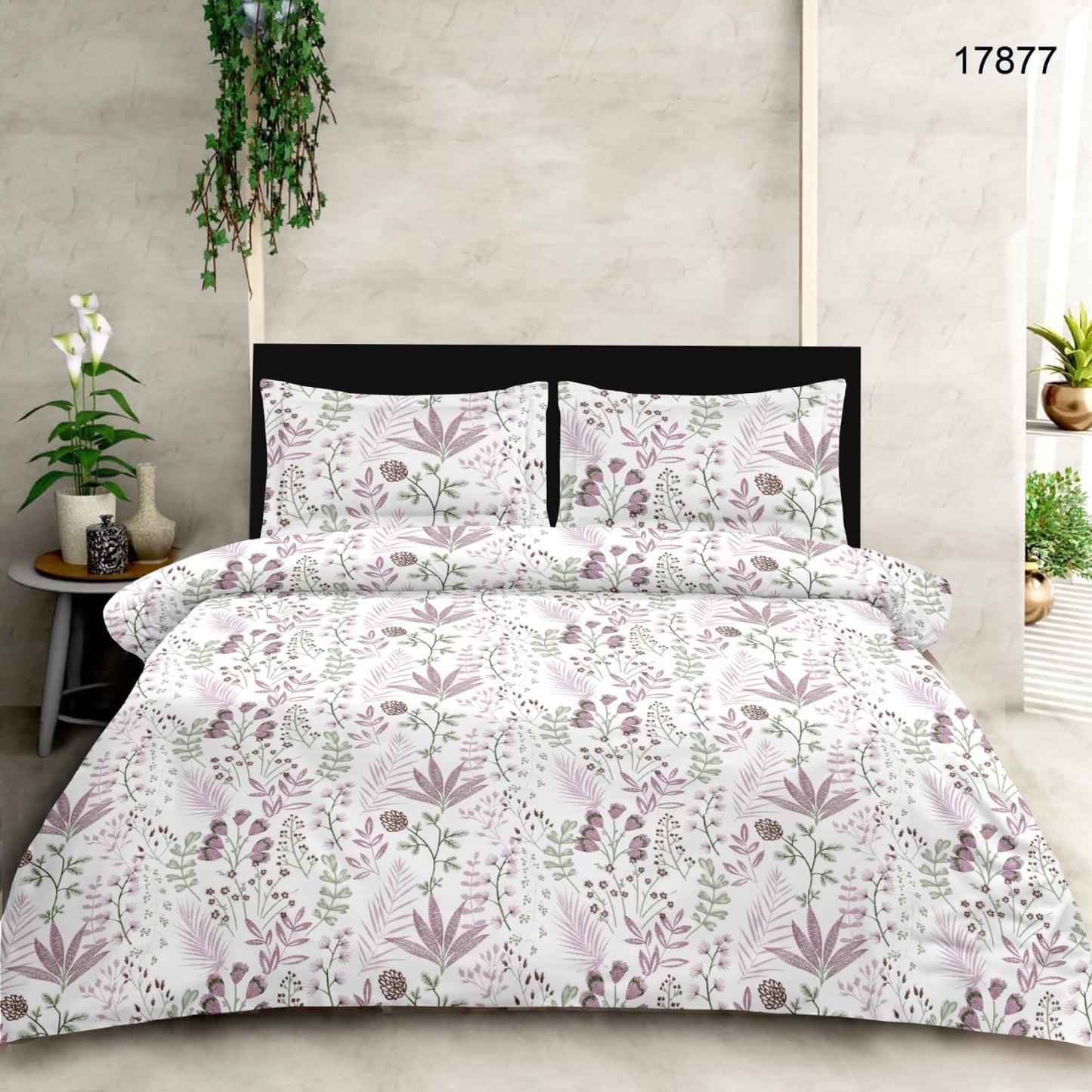 Royal Rosewood king size cotton bedsheet with 2 pillow covers - 108 x 108 | RR Collection