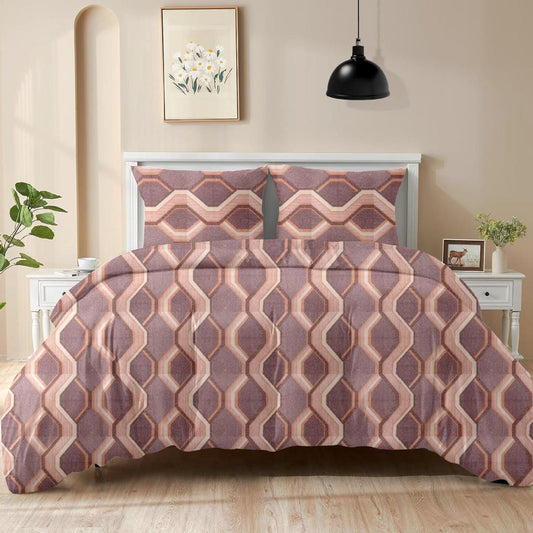 King size cotton bedsheet with 2 pillow covers - 108 x 108 | RR Collection