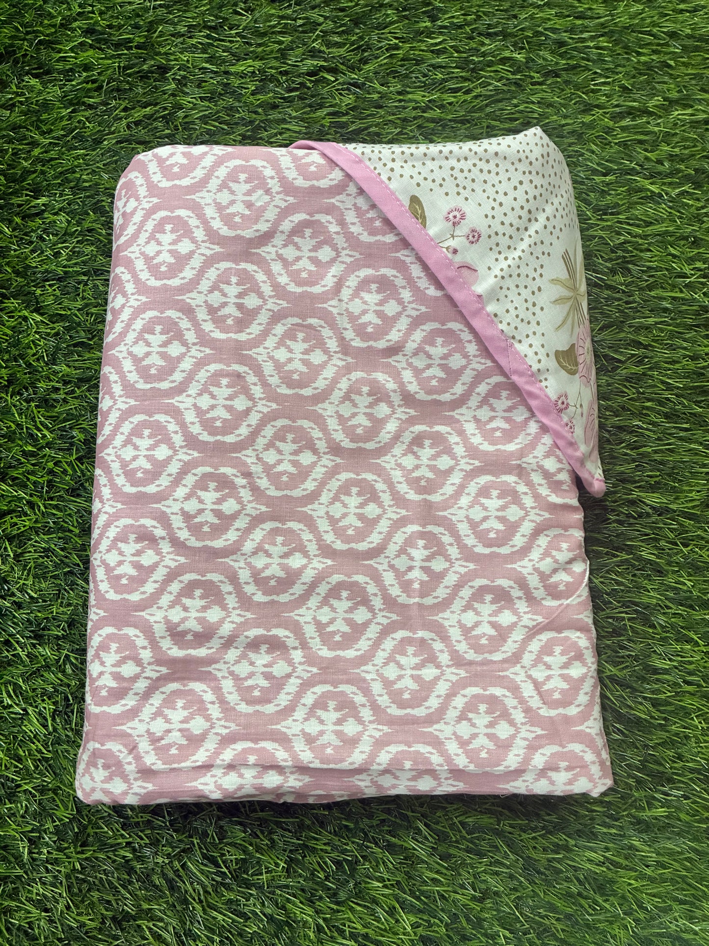Reversible Cambric Cotton AC Dohar - Double Bed