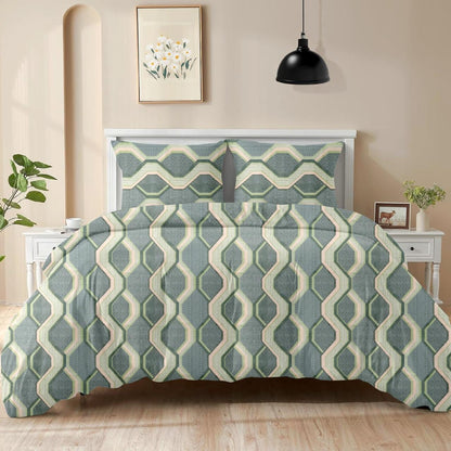 King size cotton bedsheet with 2 pillow covers - 108 x 108 | RR Collection