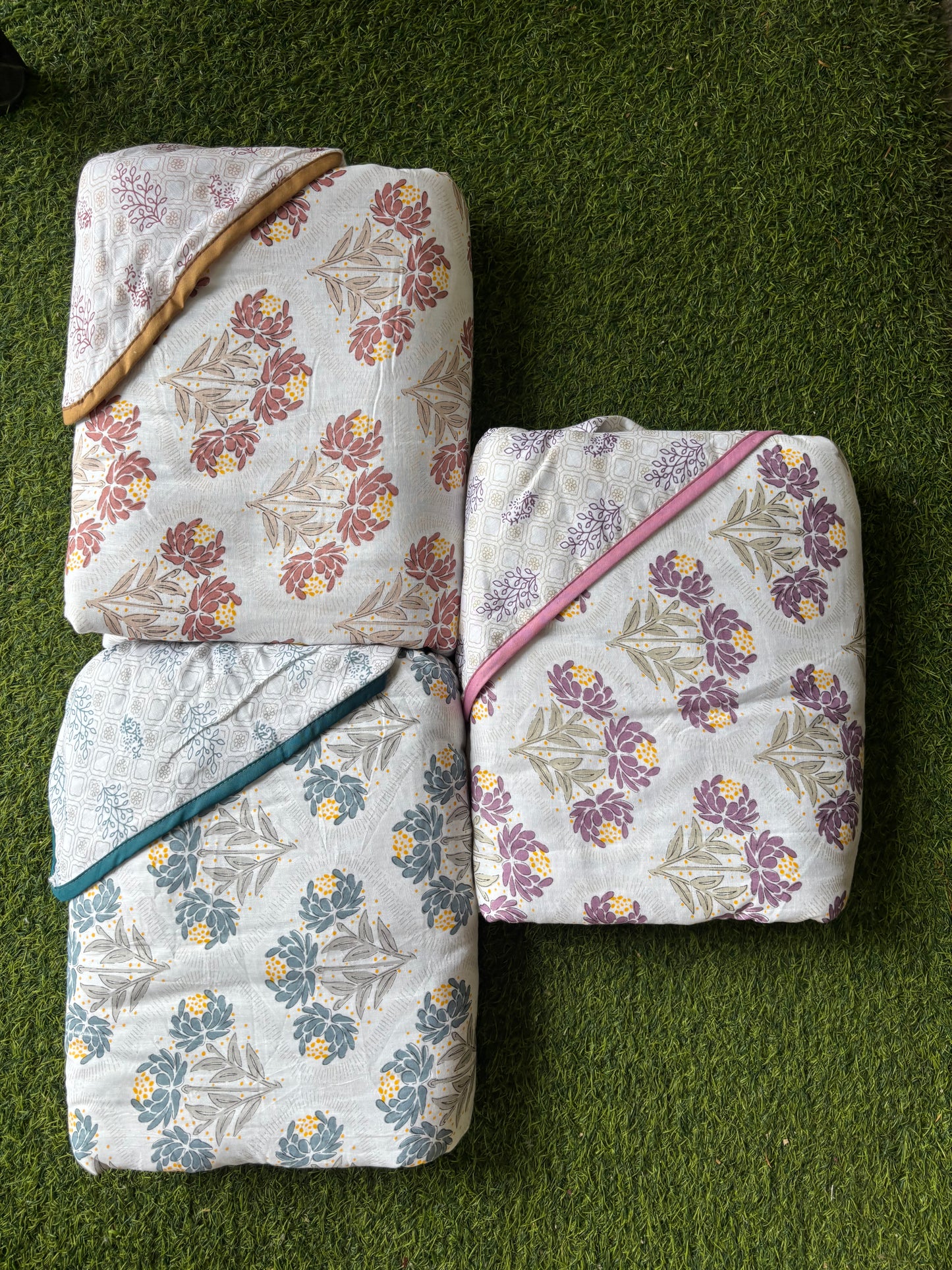 Reversible Cambric Cotton AC Dohar - Double Bed
