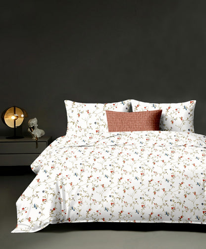 King size cotton bedsheet with 2 pillow covers - 108 x 108 | RR Collection