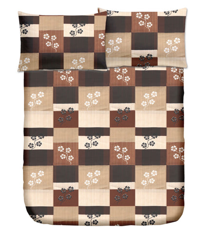 Single Bed 100% cotton bedsheet with 1 pillow cover - 60 x 90| SIG. collection