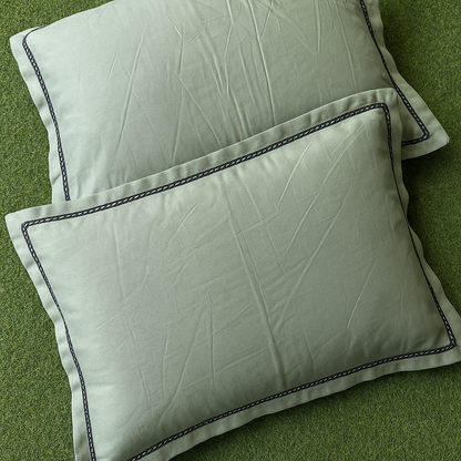 300 TC sage green Pillow cover - Set of 2