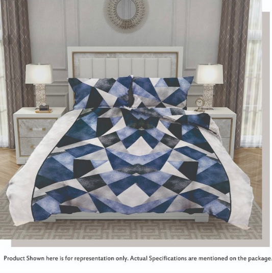 Queen Double bed 100% cotton bedsheet with 2 pillow covers - 90 x 108 | Style. collection