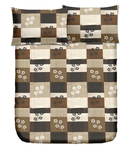Single Bed 100% cotton bedsheet with 1 pillow cover - 60 x 90| SIG. collection