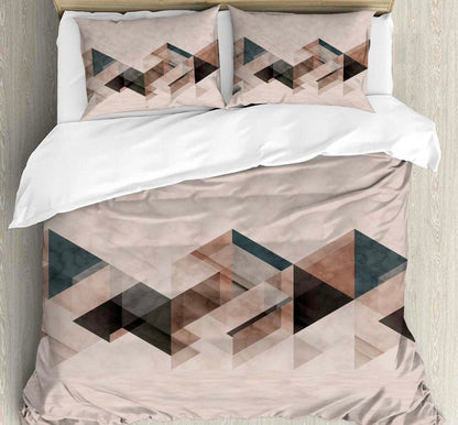 The geometric Digital Printed King size bedsheet with 2 pillow covers - 108 x 108 |Luxury collection