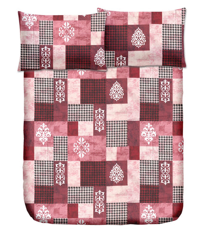 Single Bed 100% cotton bedsheet with 1 pillow cover - 60 x 90| SIG. collection