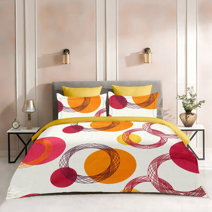 Double bed 100% cotton bedsheet with 2 pillow covers - 90 x 100 | SG