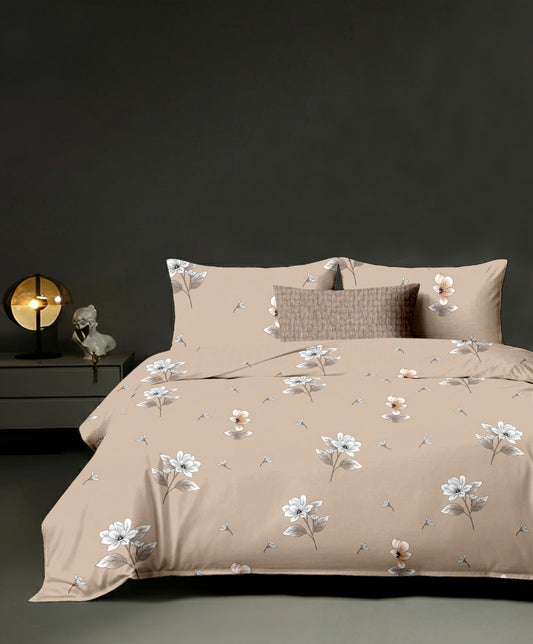 King cotton bedsheet with 2 pillow covers - 108 x 108 | RR Collection