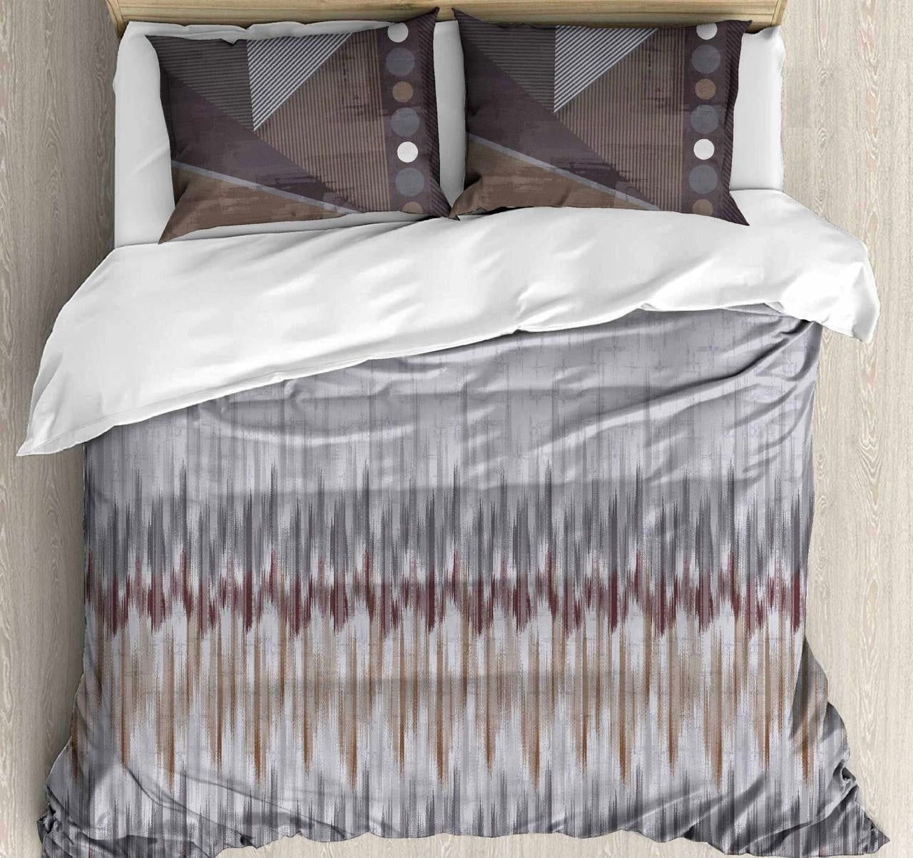 Urban Ikat Digital Printed King size bedsheet with 2 pillow covers - 108 x 108 |Luxury collection