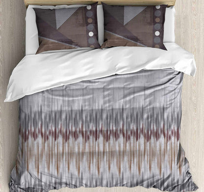 Urban Ikat Digital Printed King size bedsheet with 2 pillow covers - 108 x 108 |Luxury collection