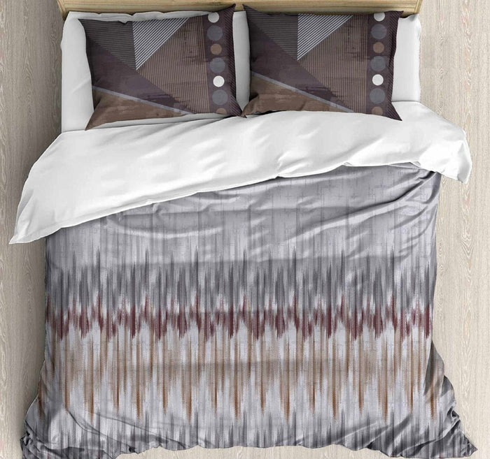 Urban Ikat Digital Printed King size bedsheet with 2 pillow covers - 108 x 108 |Luxury collection