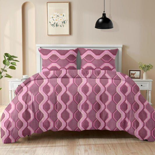 King size cotton bedsheet with 2 pillow covers - 108 x 108 | RR Collection