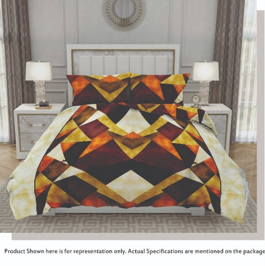 Queen Double bed 100% cotton bedsheet with 2 pillow covers - 90 x 108 | Style. collection
