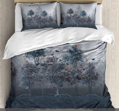 Loomora Digital Printed King size bedsheet with 2 pillow covers - 108 x 108 |Luxury collection