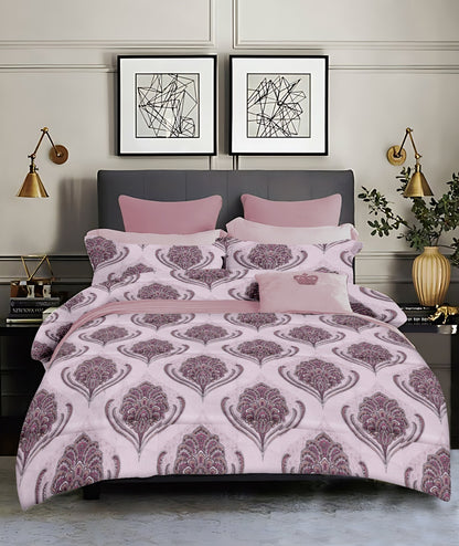 King size cotton bedsheet with 2 pillow covers - 108 x 108 | SD. collection