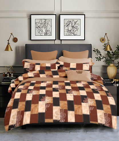 King size cotton bedsheet with 2 pillow covers - 108 x 108 | SUP. collection