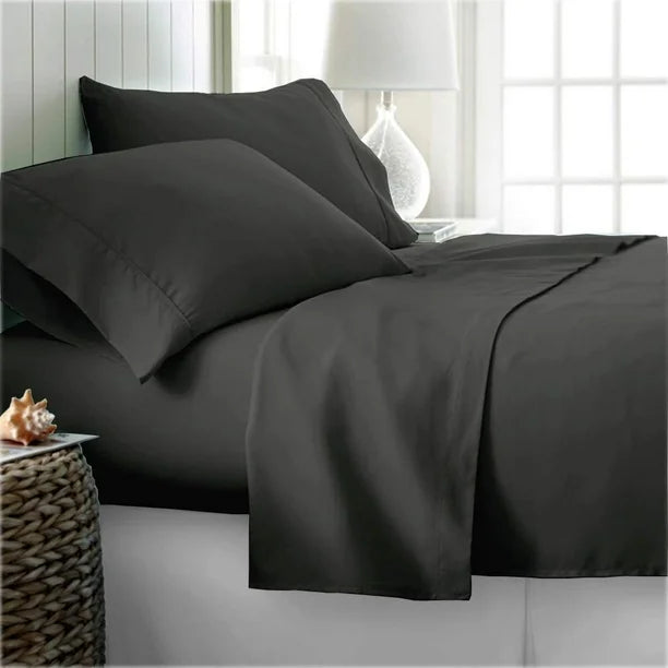 Premium 400 TC King size cotton bedsheet with 2 pillow covers - 108 x 108 | SOLID. collection