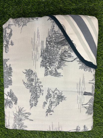 Nature Reversible Cotton AC Dohar - Single Bed
