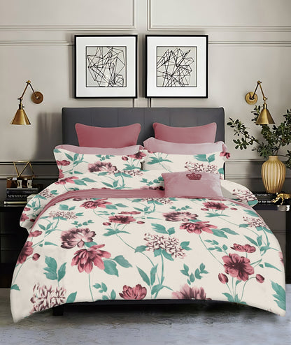 Dream king size cotton bedsheet with 2 pillow covers - 108 x 108 | RR Collection