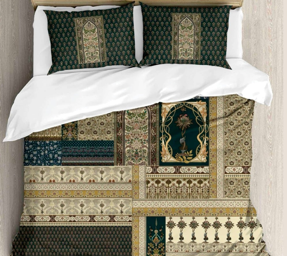 The Heritage Edit Digital Printed King size bedsheet with 2 pillow covers - 108 x 108 | Luxury collection