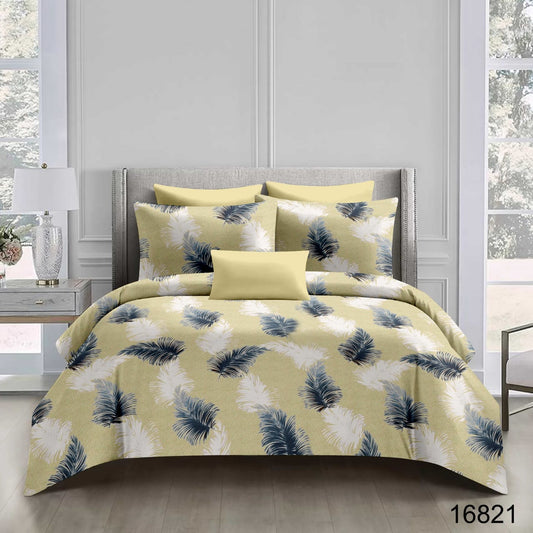 King size cotton bedsheet with 2 pillow covers - 108 x 108 | RR Collection