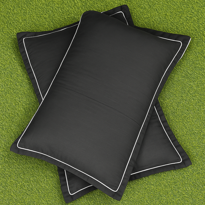 300 TC Black Pillow cover - Set of 2