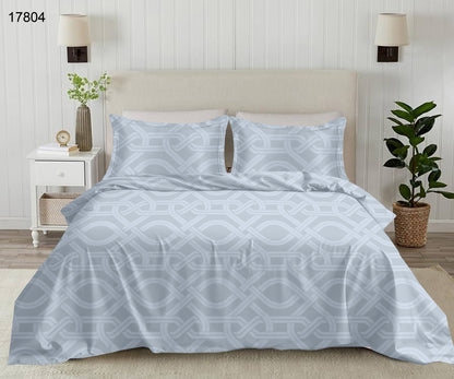 400 TC King size cotton bedsheet with 2 pillow covers - 108 x 108 | Luxury solid collection