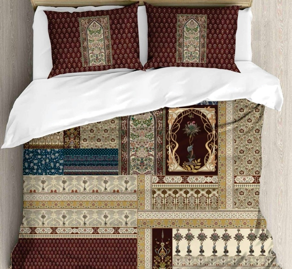 The Heritage Edit Digital Printed King size bedsheet with 2 pillow covers - 108 x 108 | Luxury collection