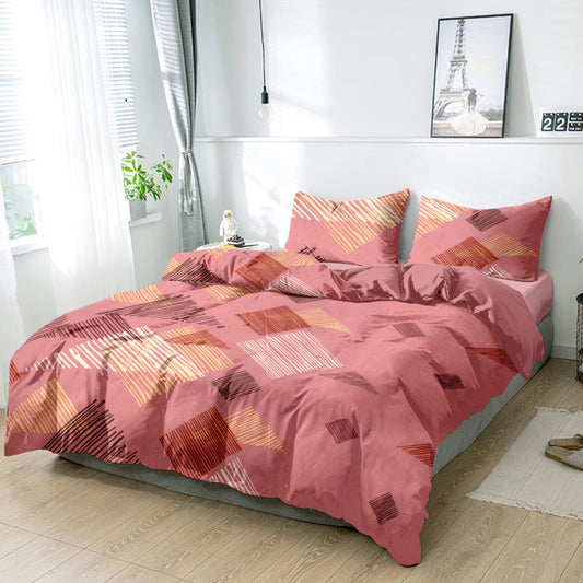King size cotton bedsheet with 2 pillow covers - 108 x 108 | RR Collection