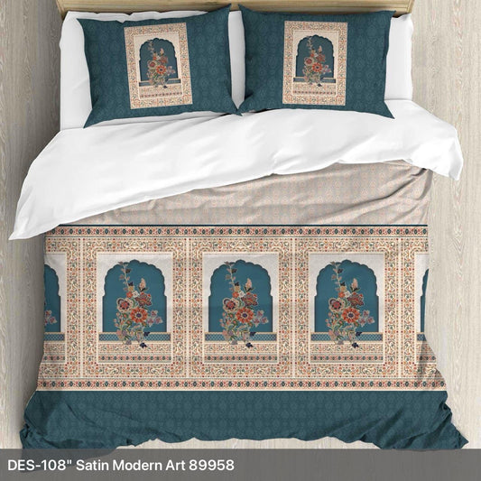 Digital King size bedsheet with 2 pillow covers - 108 x 108 |Luxury. collection