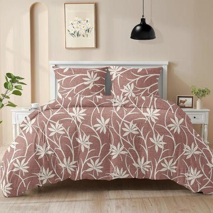 King size cotton bedsheet with 2 pillow covers - 108 x 108 | RR Collection