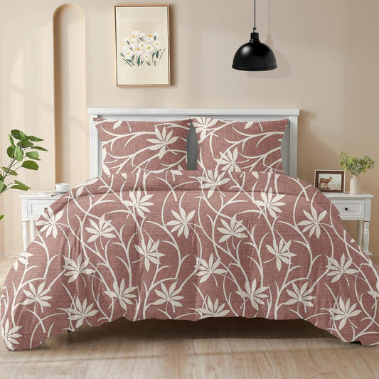 King size cotton bedsheet with 2 pillow covers - 108 x 108 | RR Collection